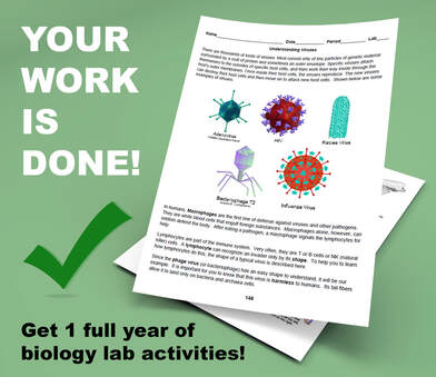 Your work is done! Get 1 full year of biology lab activities